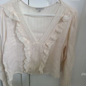 Crop dress shirt American Eagle size Large